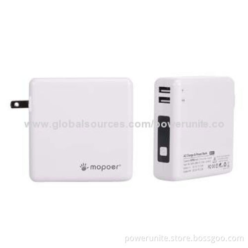 8,200mAh AC/External Portable Battery Chargers for Mobile Phones with Dual USB port
